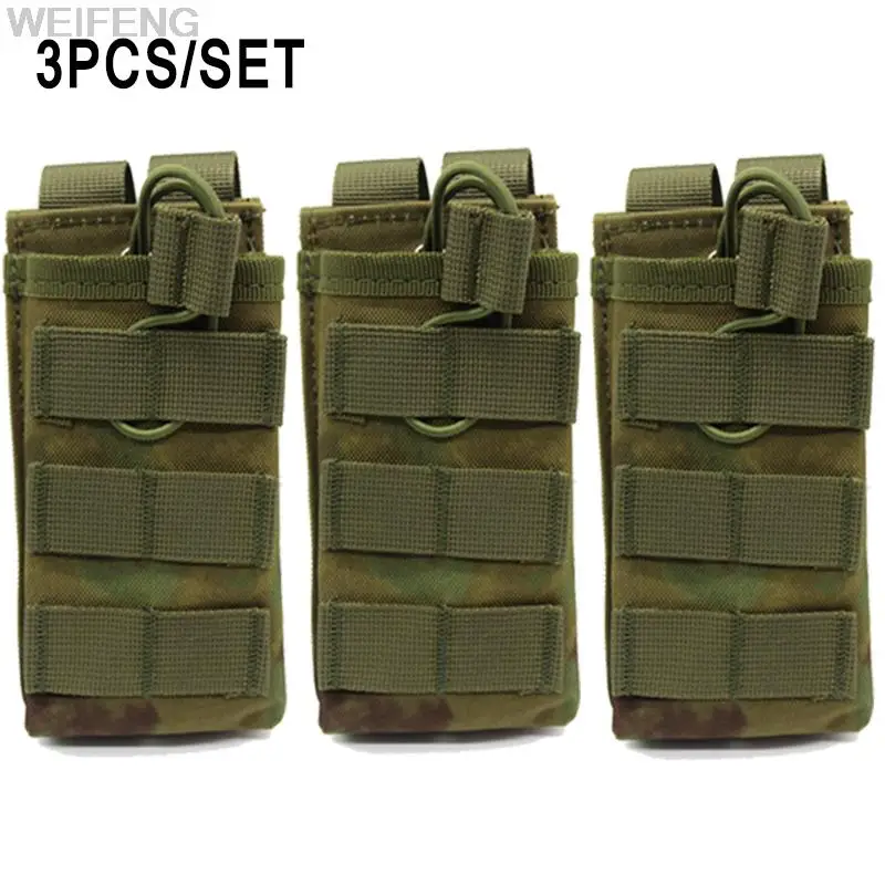 

3PCS/SET Single Tactical Molle Magazine Pouch for AR15 M4 M16 Rifle Mag Pouch Bag FG Color Military Airsoft Hunting Accessories