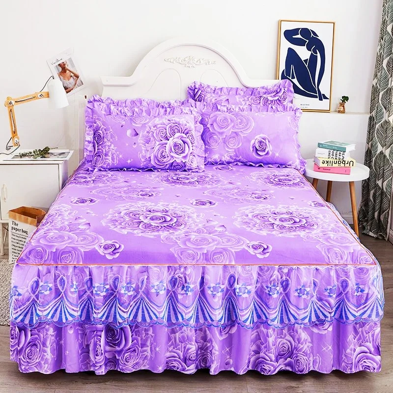 

1PCS Mattress Cover Sexy Lace Flower Print Bedspread Hogar Bed Sheet For King/Queen Size Bed 1.5M/1.8/2M Mattress Cover Bedding