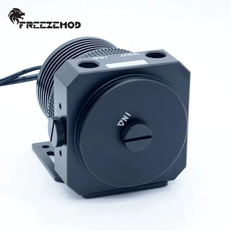 Фото FREEZEMOD компьютерный охладитель воды, насос с магнитной подвеской, цельнометаллическая крышка насоса, броня, ШИМ-контроль температуры, 1100 л. PU-JTD5 №1
