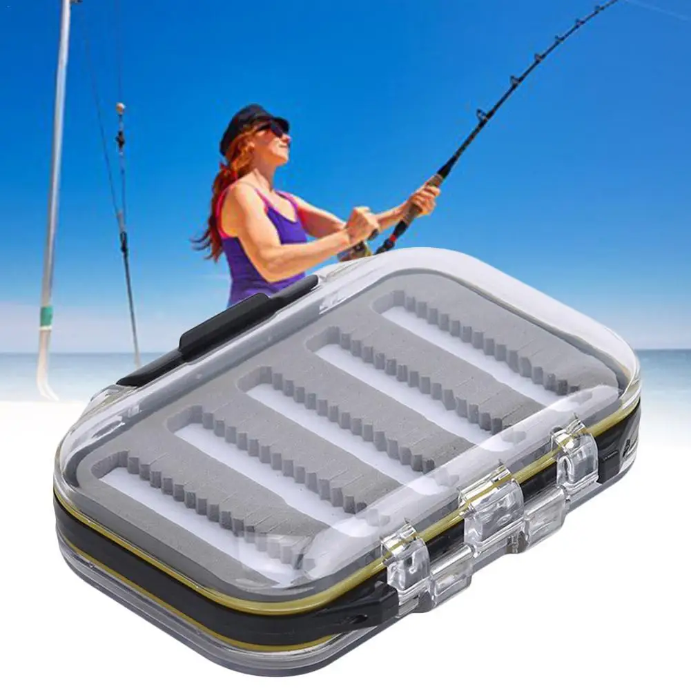 

2023 Fishing Box Lightweight Waterproof Practical Double-sides Tackle Box For Salt Water Flies Gadget Box Fishing Accessori Q9D9