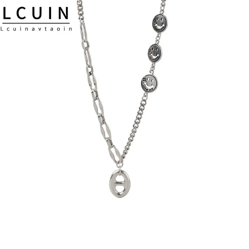 

New Trendy Fashion Vintage Smiley Necklace Necklace Shiny Pendant Necklace For Women Jewelry Temperament Clavicle Chain