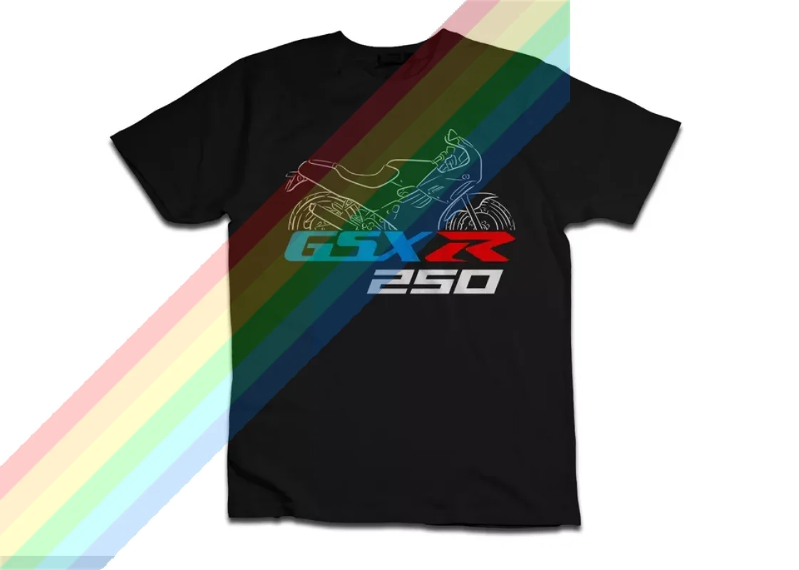 Мужская футболка 2024 повседневная Suzuki GSX-R 250 мотоциклетная с графическим рисунком