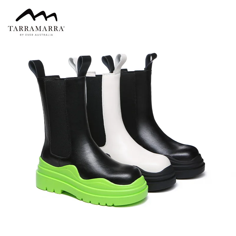 

Женские ботинки челси из натуральной кожи, сезон весна-осень 2022, трендовые женские ботильоны на толстой подошве, Универсальные ботинки март...