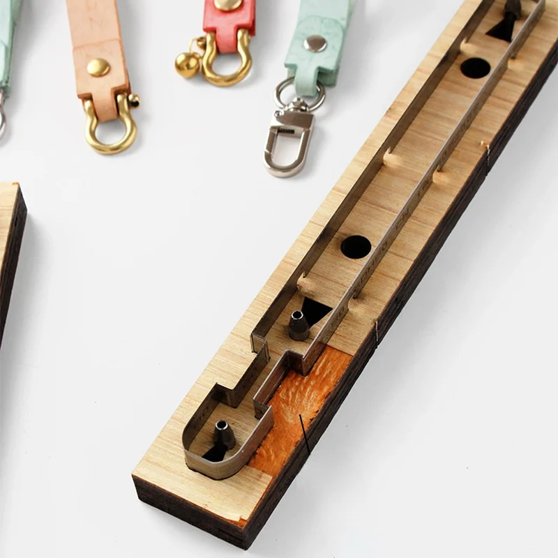 Длинная цепочка для ключей кожаный штампованный японский нож режущий инструмент