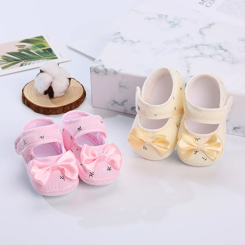 

New Baby Girls First Walkers Soft Toddler Shoes Infant Toddler Walkers Shoes Bowknot Casual Princess Shoes кроссовки детские