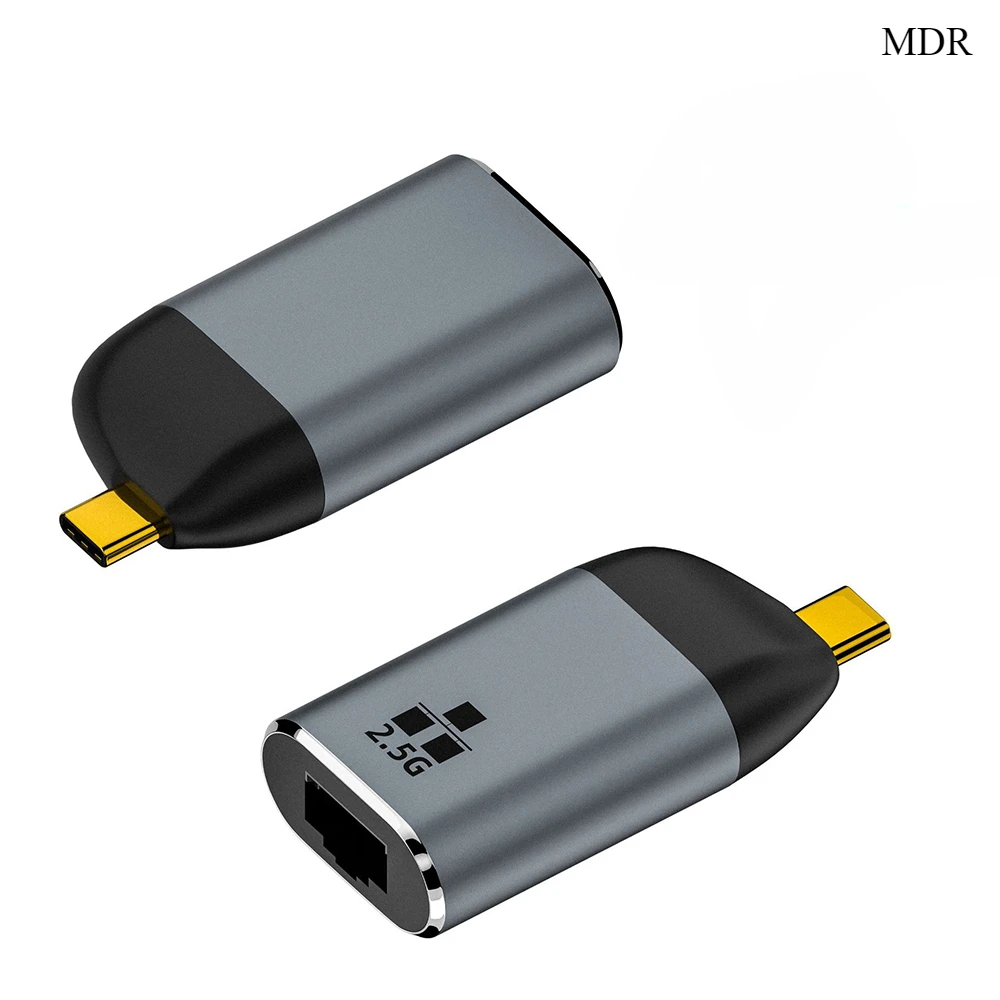 MDR 2500 Мбит/с USB C Ethernet-адаптер Type-C Thunderbolt3 к RJ45 Cat8 LAN-разъему 2 5G Сетевая карта для Macbook