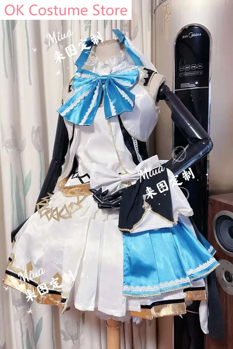 Костюм для косплея Hololive Shirakami Fubuki костюм косплей-костюм униформа игры на Хэллоуин
