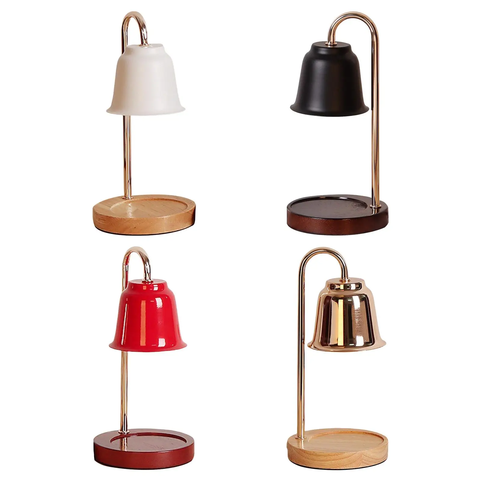 

Table Lamp Wooden Base Wax Melting Light Lamp for Living Room