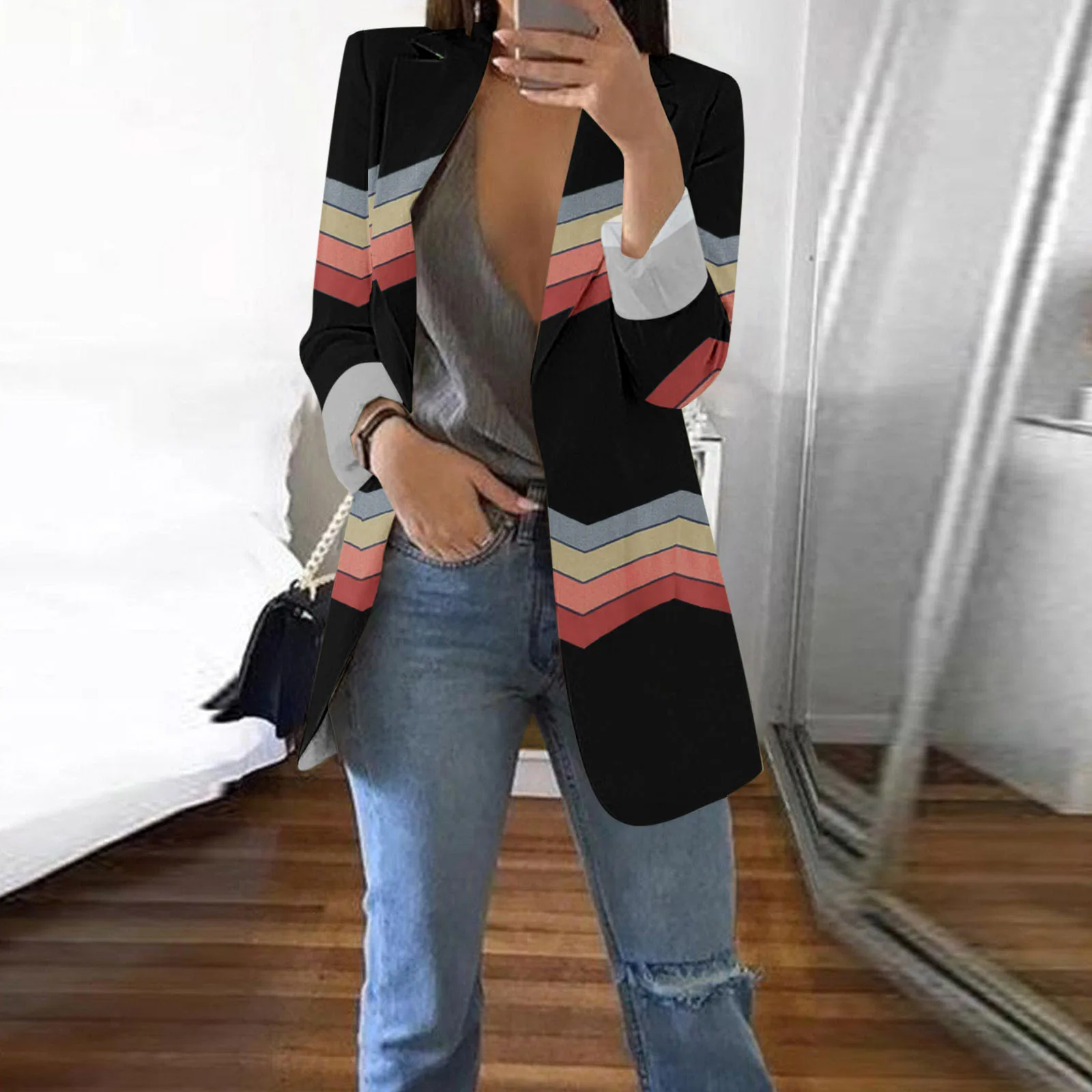 

Casual Coat For Women Long Sleeve Blazer Open Front Cardigan Jacket Work Office Jacket Foreign Jackets Woman Long Winter Coat