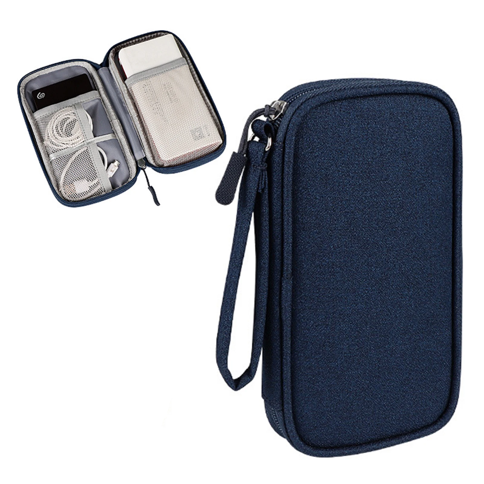 Travel Cable Storage Multi-Function Digital Storage Bag Gadget Organizer Digital Pouch Earphone Charge Double Layer Storage Bag