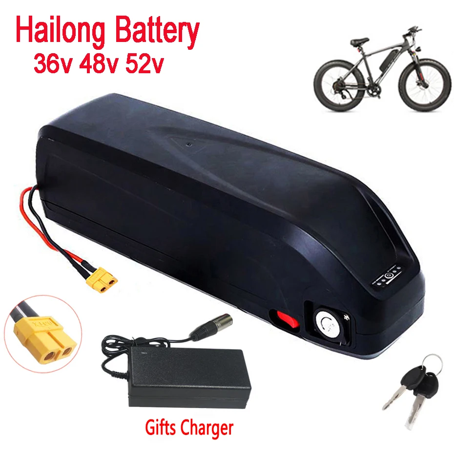 

36v 48v 52v 20ah hailong Electric bike Battery for bicycle BMS for 350W 500W 750W 1000W Electric Mountain Bike Battery Tax Free