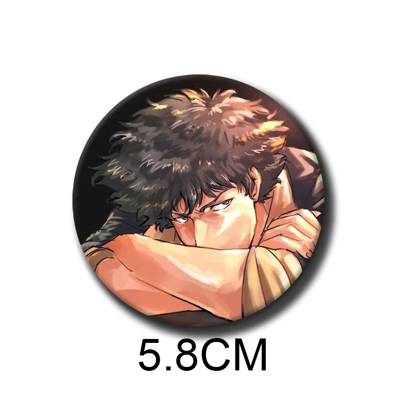 58 мм персонаж аниме C-cowboy B-Bebop Spike Spiegel значки броши креативные булавки для одежды шляпа рюкзак подарочные аксессуары (art.: 3920d30ff1244) - 3920d30ff1244