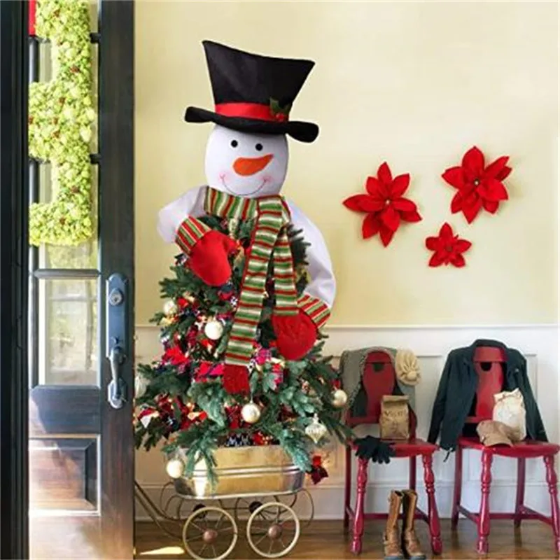 

Новый Топпер для рождественской елки, снеговик, Hugger, Рождество, праздник, Зимняя Страна Чудес, украшение для вечеринки, декоративные принадл...