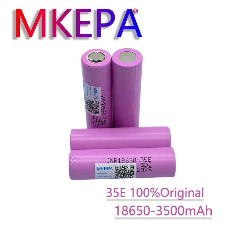 

1-20New35E сила вождения 18650 литиевая батарея 3500 мАч 3,7 в 25A Высокая мощность 18650 электрическая батарея tool18650 батарея мАч выход 3500e INR