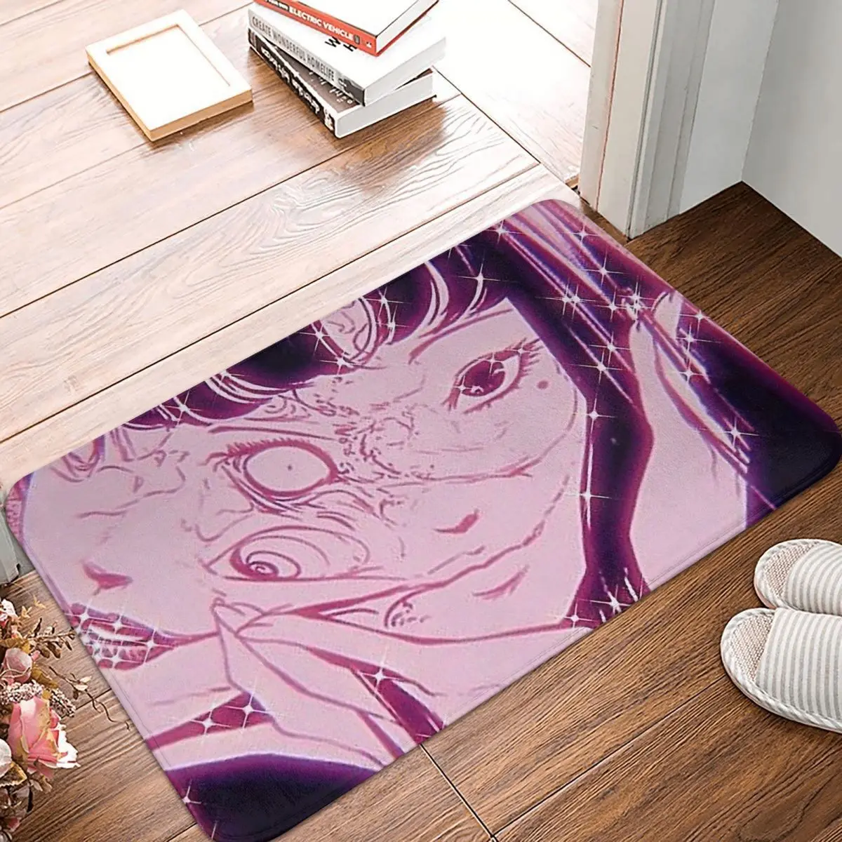 

Junji Ito Tomie Manga Non-slip Doormat Living Room Mat Poster Floor Carpet Welcome Rug Home Decor