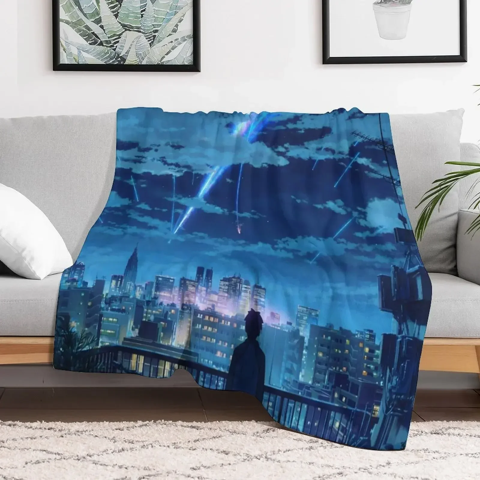 Одеяло для балкона kimi no na wa // your name Taki Stars забавный подарок одеяла пикника