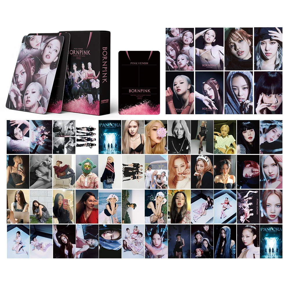 KPOP Comeback Album Self Made Paper Lomo Card Ready To Love  Poster HD Photocard 54pcs/Set BORN PINK Photocard Fans Collection