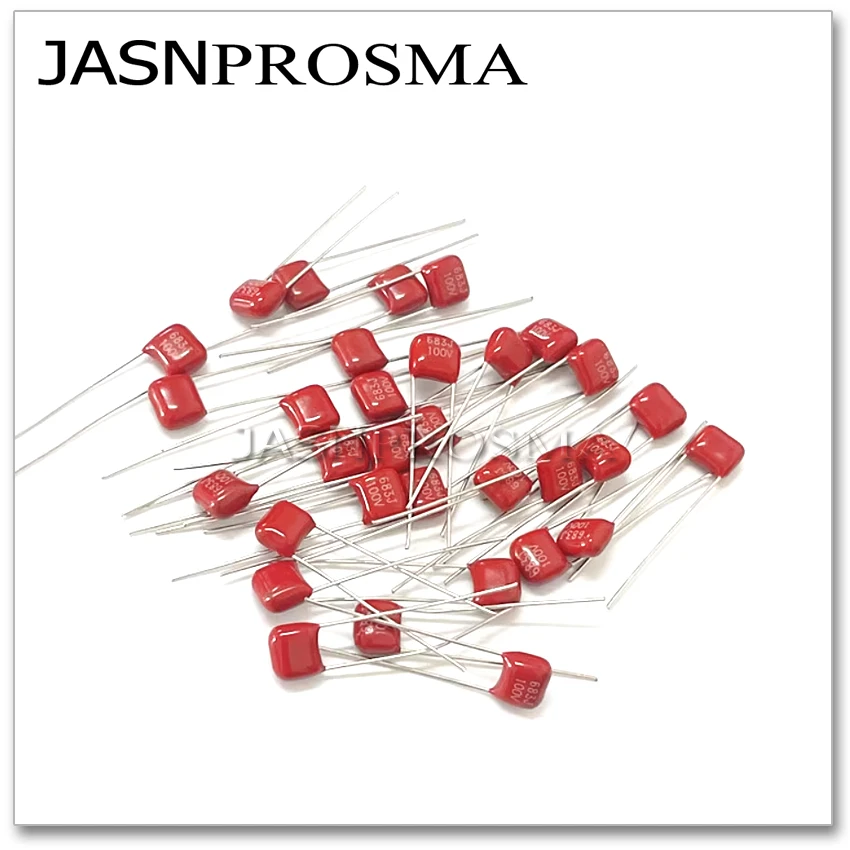 Фото Конденсаторы JASNPROSMA CBB, шаг выводов 5 мм, 100 В, 1000 шт., 680 нФ, 820 нФ, 1 мкФ, 684J, 824J, 105J, 0.68 мкФ, 0.82 мкФ, DIP, 5%, CBB21, CBB22 №3