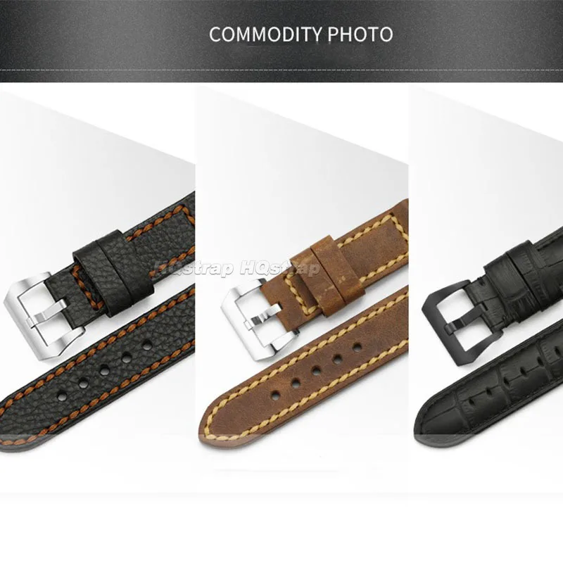 Пряжка из нержавеющей стали 316L 20 мм, 22 мм, 24 мм, 26 мм для Panerai PAM, матовая полированная застежка-булавка, металлическая серебристая, черная кнопка, аксессуары (art.: 3920c98cef921) - 3920c98cef921