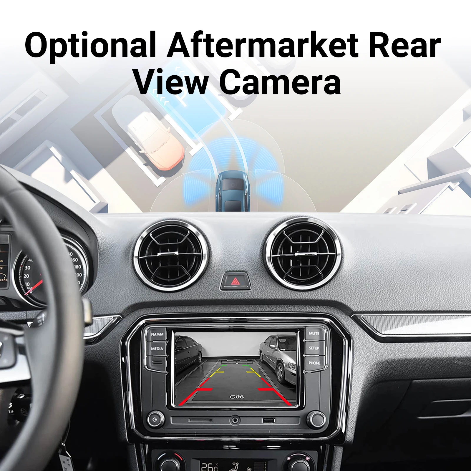 Фото EzoneTronics OEM-экран, обновленный декодер, мультимедийный CarPlay Android auto для VW SOKDA SEAT MIB MIB2, платформа Golf 7 Tiguan №5