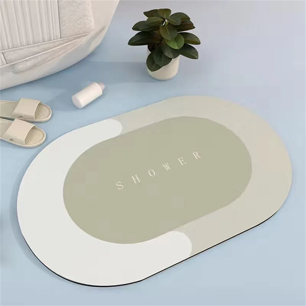 

Bathroom Floor Mats Bathing Soft Mats Toilets Non-slip Strong Water Absorption Door Rug Home Kitchen Bedroom Balcony Carpets
