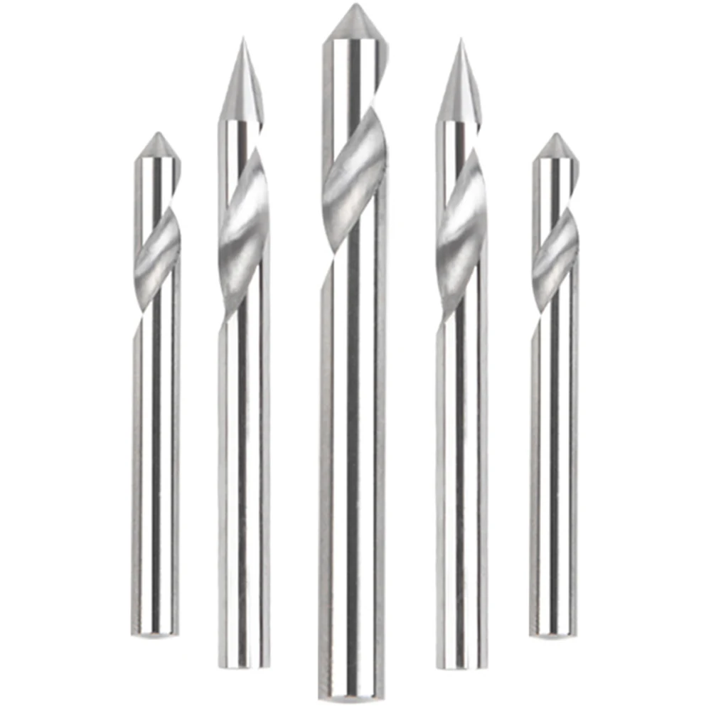 

5pcs/Set 30 60 Degree Single Edge Milling Cutter End Spiral Metal High Speed Drill Bit Location Center Bit