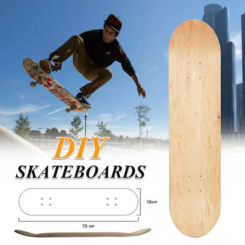 Deck Double Rocker Mini Cruiser Dance Skateboards Natural Ma