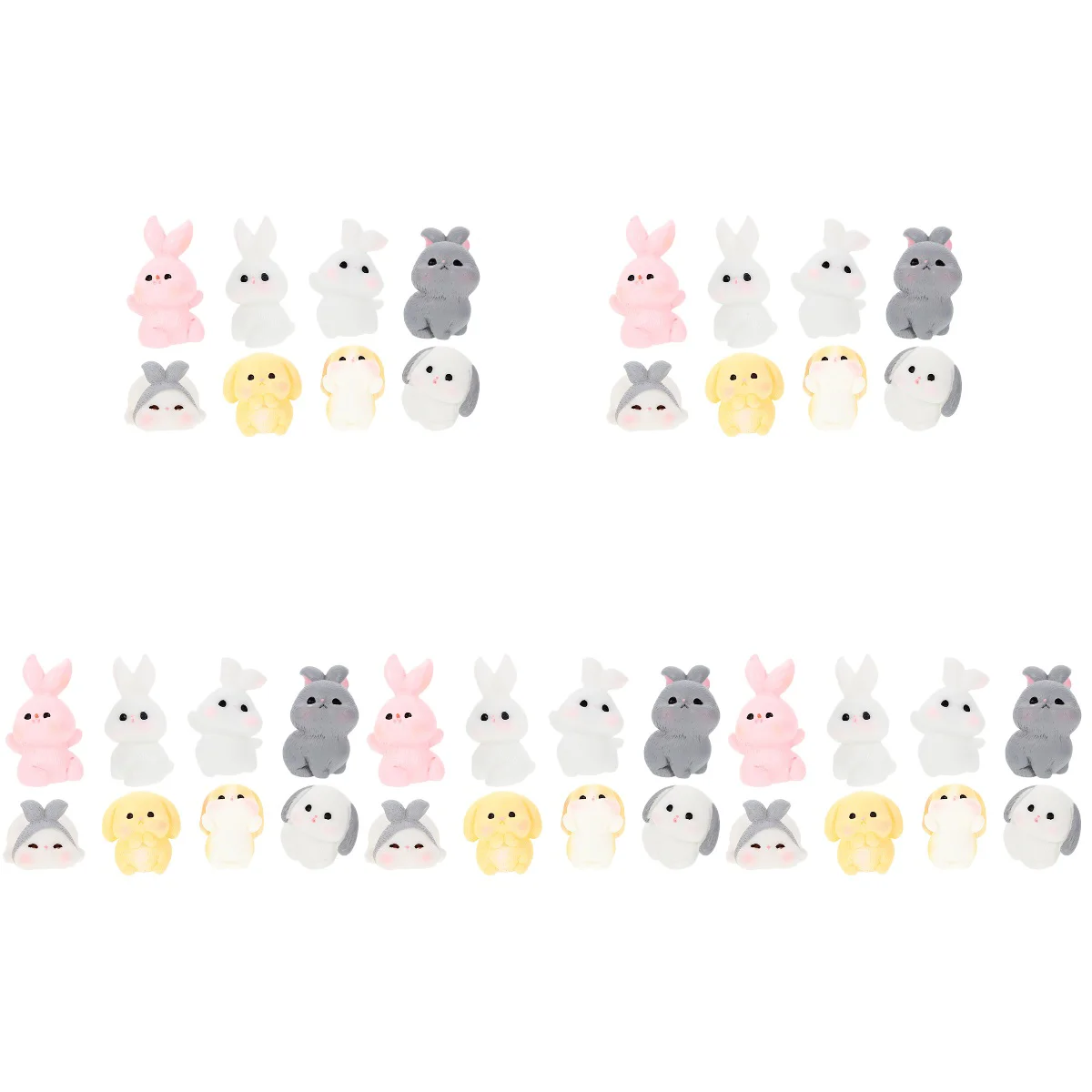 

Bunny Decor Gardening Ornaments Rabbit Statue Bunny Miniature Figurines Decorative Small