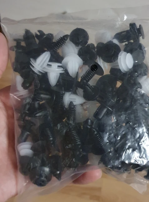 100pcs car Body Trim Panel Retainer Fastener Kit Mixed Rivet for hyundai ix35 mazda honda civic 2006-2011 lada vesta nissan | Автомобили и