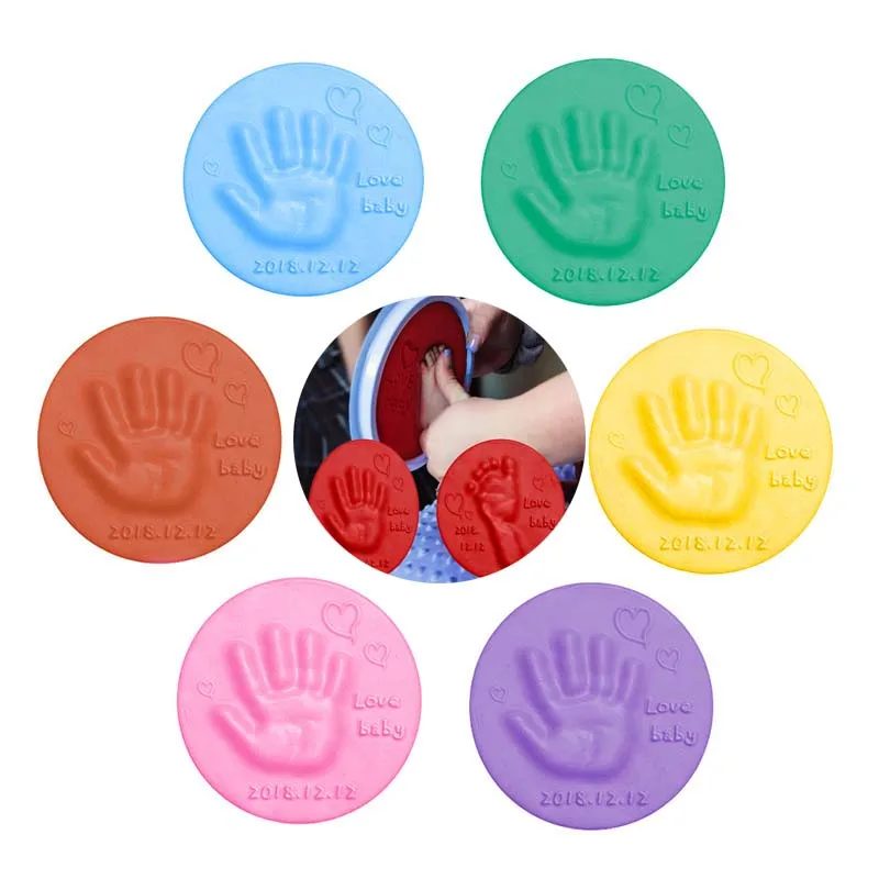 

2022 забота о ребенке, сушилка на воздухе, мягкая глина, детская ручная печать, литая рукоятка для родителей и детей, ручка для рукоделия