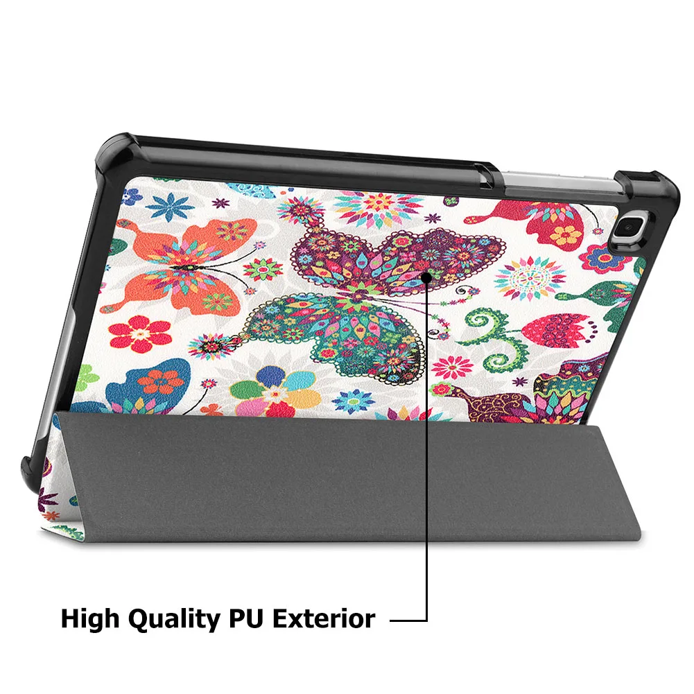 

Мягкий силиконовый чехол для планшета Samsung Galaxy Tab A7 Lite 8,7 дюйма, внешний защитный складной чехол, ПУ + ПК, запасной чехол