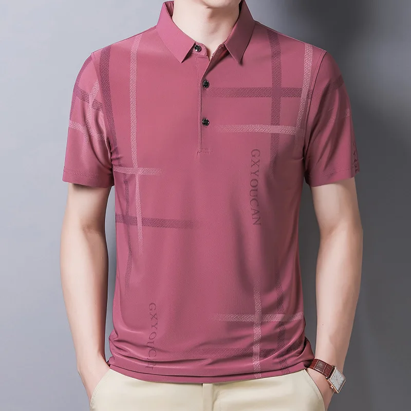 

Breathable High Quality Men's Cotton Embroidered Polo Shirt 2023 Summer New High-end Business Casual Lapel Short Sleeve T-shirt