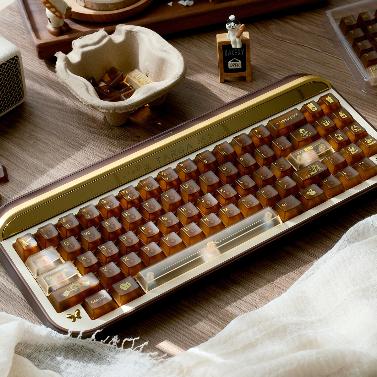 Coffee Mist Theme Keycaps Set PC Custom Keyboard Caps Transmission Cherry Profile for Mechanical MADLIONS