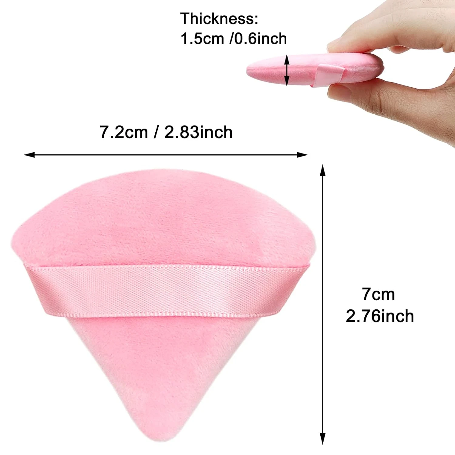 Бархатные пуфы для макияжа высокого качества emium — сочетание в шелковистых