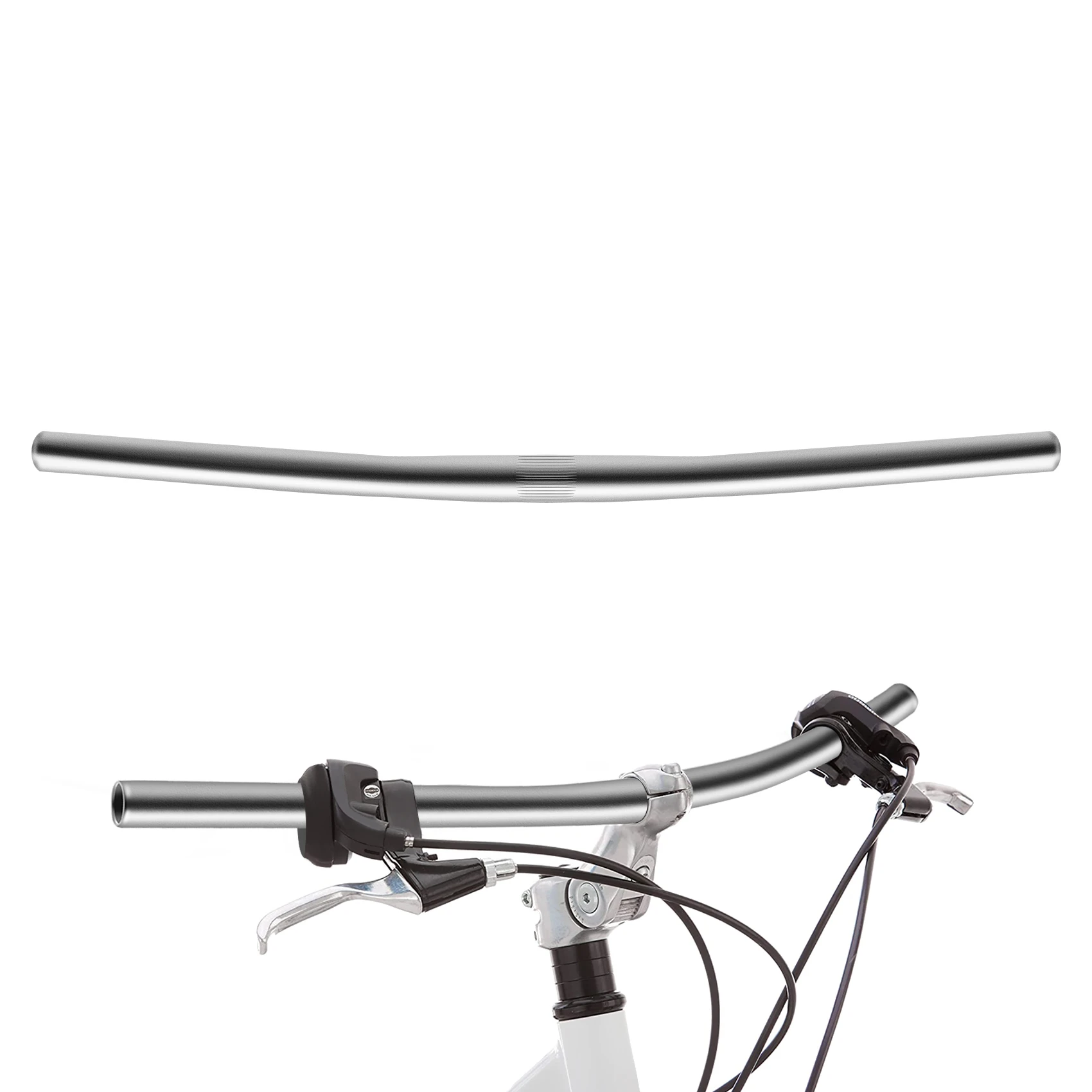 Велосипед с фиксированной передачей из сплава прямой велосипедный руль Fixie Bike