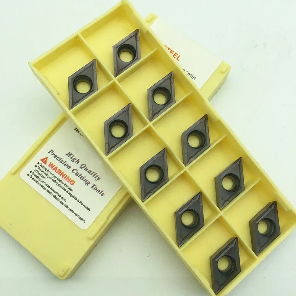 10 шт. DCMT11T304 LF6018 DCMT32.51 твердосплавная токарная вставка с ЧПУ для нержавеющей стали