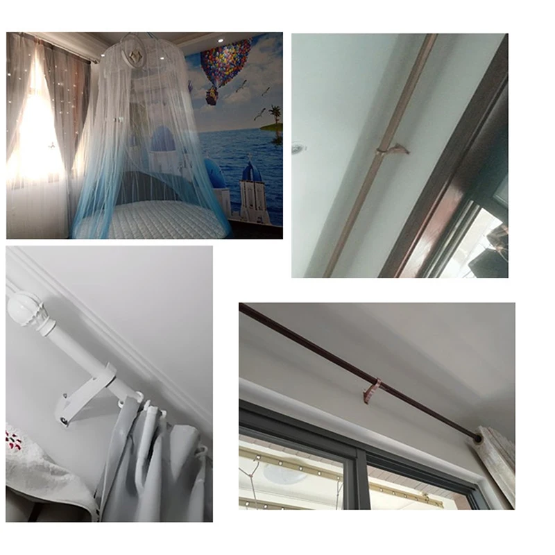 Двойные занавески из железного сплава скобы металлическая прочная основа