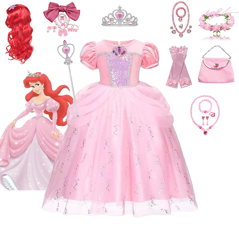 Ariel Little Mermaid Mesh Luxury Ball Gown Layered Tulle Par