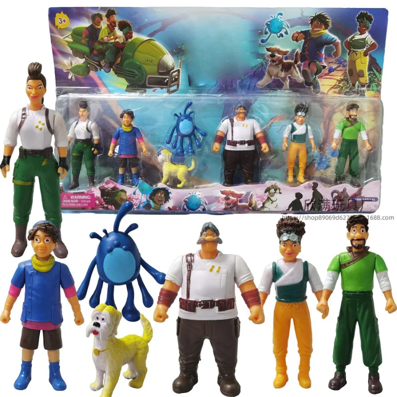 

6/7pcs Disney Strange World Anime Figure Model Toy Dolls Set Cartoon Anime Clyde Family Doll Home Decorations Kids Xmas Gift