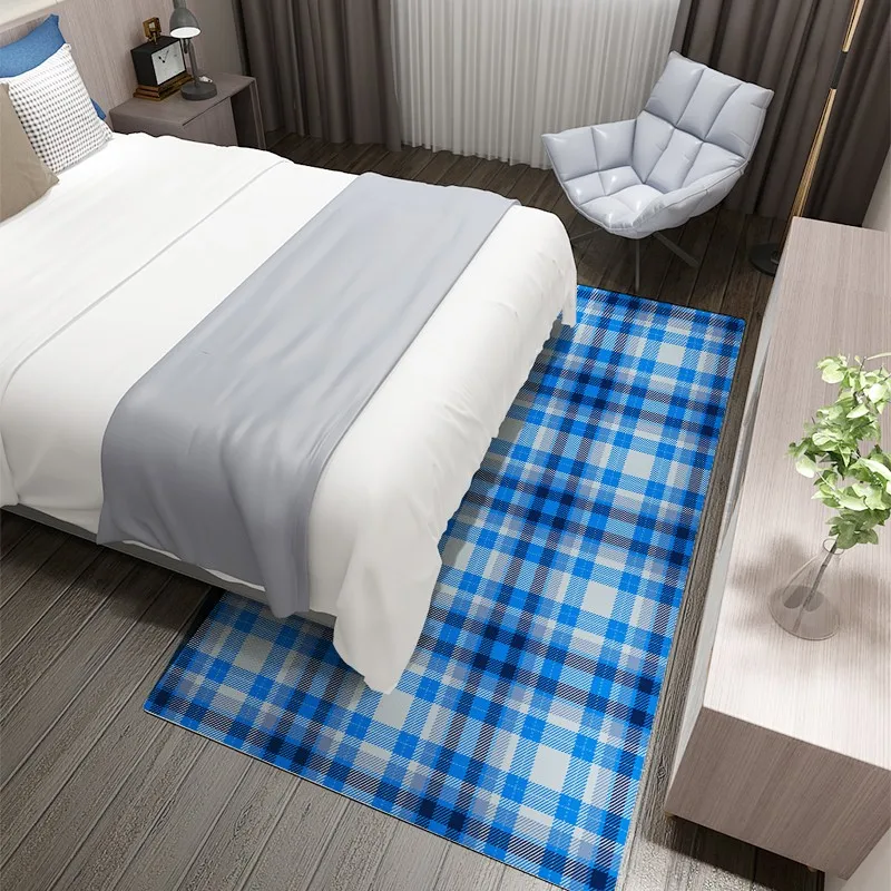 Бархатный короткий флисовый ковер Reese для гостиной спальни в стиле ретро с