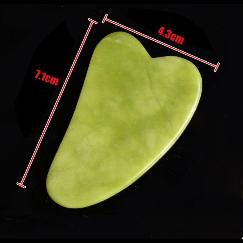 Массажер для лица и тела натуральный Гуа Ша нефритовый каменный ролик женский