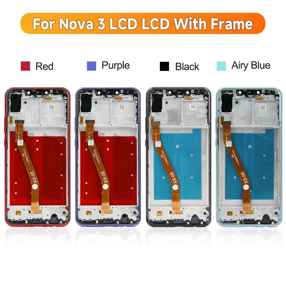 ЖК-дисплей с сенсорным экраном и дигитайзером в сборе для HUAWEI Nova 3 6 ''для PAR-AL00