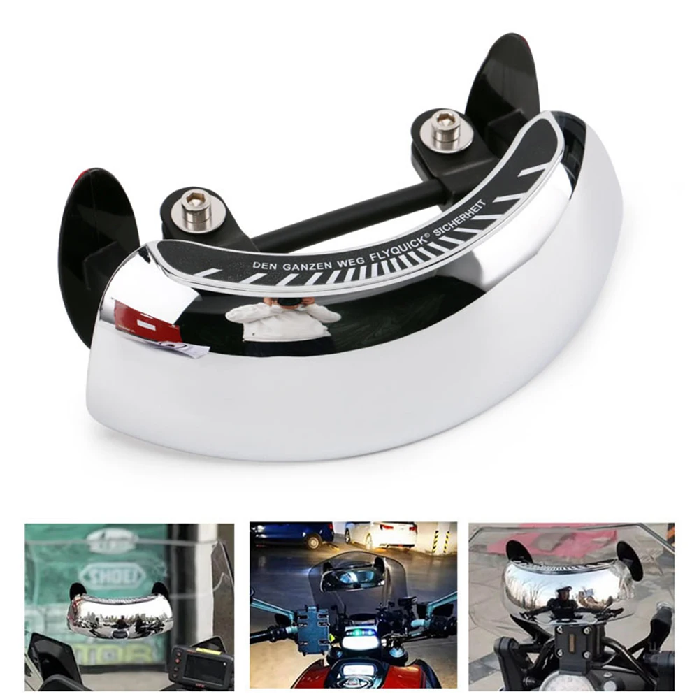 

Motorcycle Mirror 180 Degree Wide Angle Safety Rear View Mirror Blind Spot Side View Mirror For Motorcycle, ATV,Streetbikes