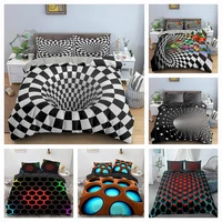 3d geometric duvet cover set soft bedspread home dector twin queen bedding set comforter cover zipper design with pillowcase