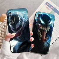 marvel venom phone case for huawei p smart z p20 p30 honor 8x 9 9a 9x 10 10 lite soft liquid silicon back black