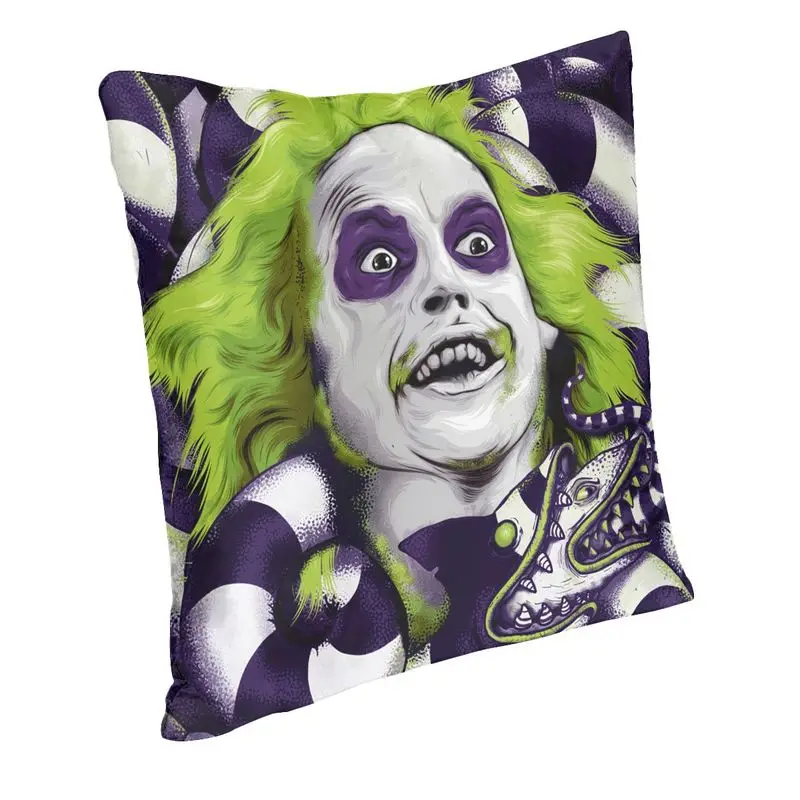 Nordic Horror Ghost Beetlejuice Cushion Cover Polyester Comedy Fantasy Film Pillow Case Living Room Decoration Pillowcase | Дом и сад