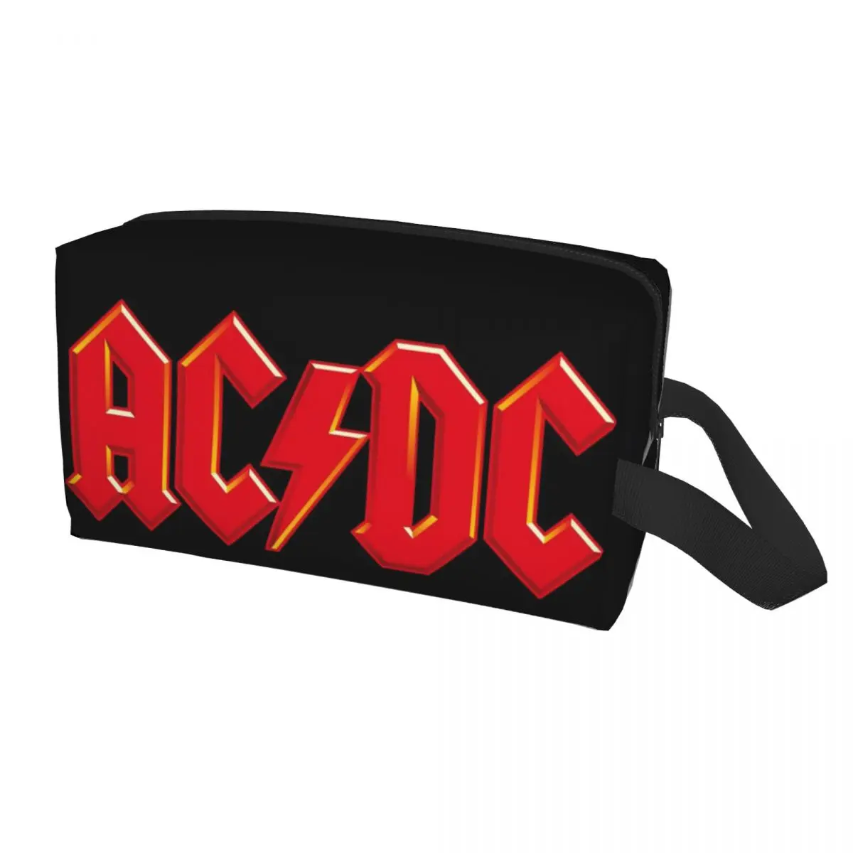 

Модная дорожная косметичка AC DC для женщин, косметичка в стиле ретро рок из тяжелого металла, косметичка, косметичка, набор для хранения крас...