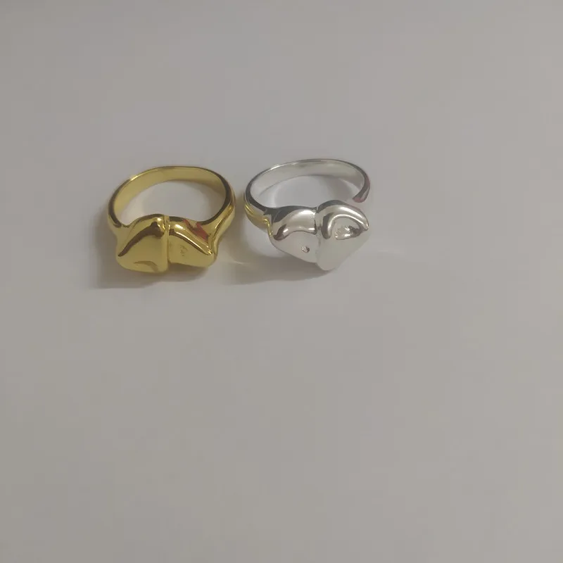 YS High quality handmade vintage classic Spanish pearl ring swivel
plated gold and silver jewelry gift Sweethearts heart ring