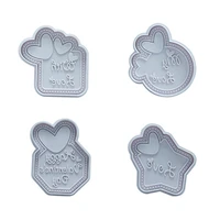 40pcs valentines day cake molds fondant cookie cutter mould kitchen biscuits chocolates baking wedding baking decorating tools