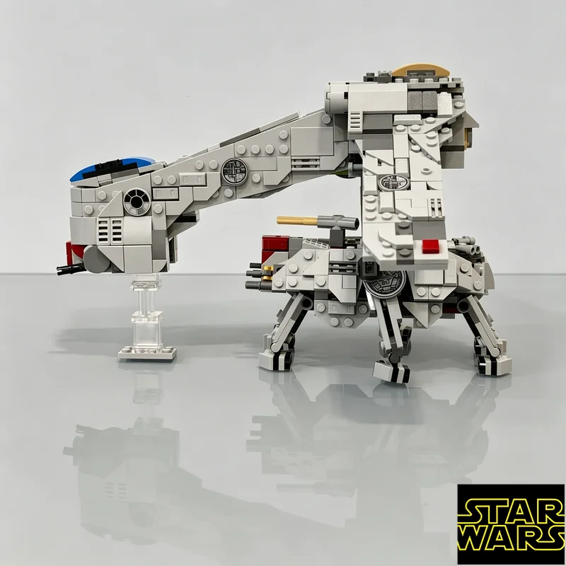 Фото 751 деталь MOC: Космический корабль-десантник и шагоход AT-TE, конструктор среднего масштаба, подарки на Рождество №3